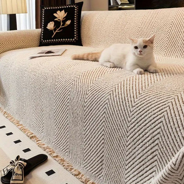 Herringbone Couch Cover