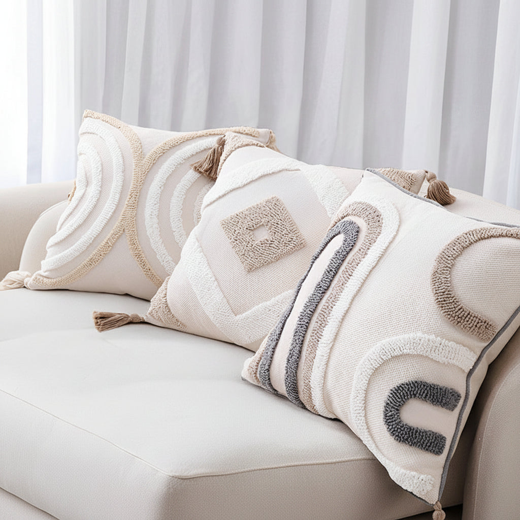Bohemian Tassel Cushion Cover