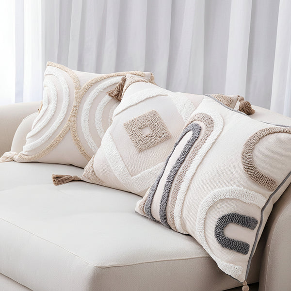 Bohemian Tassel Cushion Cover – Linen Blend