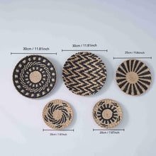 Woven Wall Baskets – Handwoven Boho Basket Wall Decor Set