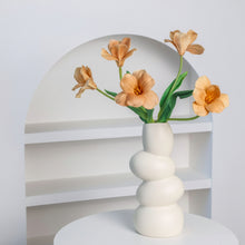 Ceramic bubble vase in red — minimalist Japandi home decor Australia