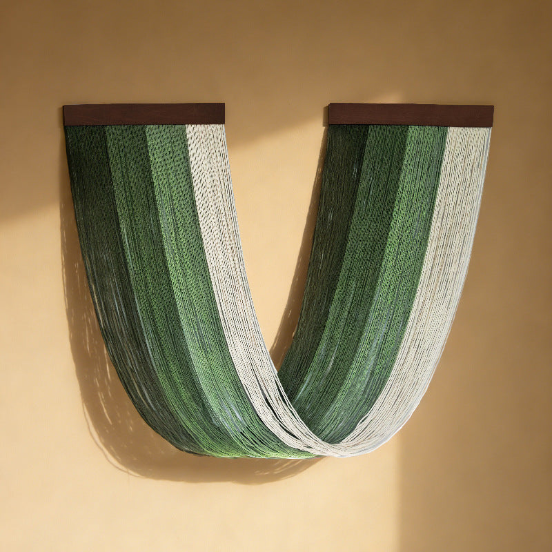 U-Shaped wall hanging product view — handcrafted cotton macramé, minimalist Japandi wall decor Australia