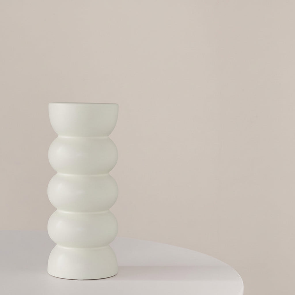 Wabi-sabi pitcher vase detail of imperfect glaze finish — ceramic Japandi decor Australia