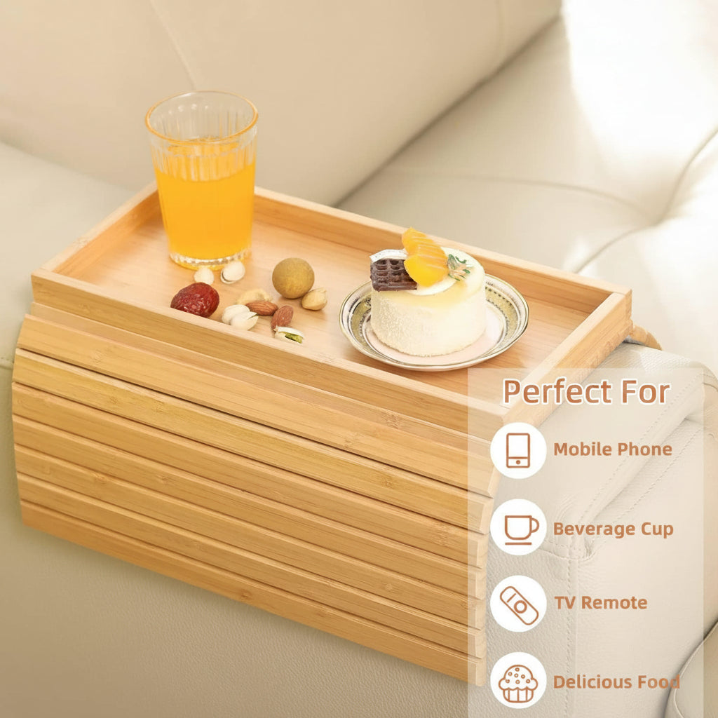 Solid Wood Sofa Arm Tray