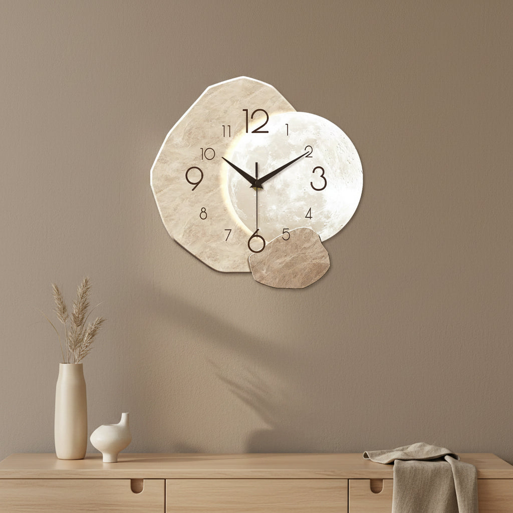 Luna Moon Wall Clock