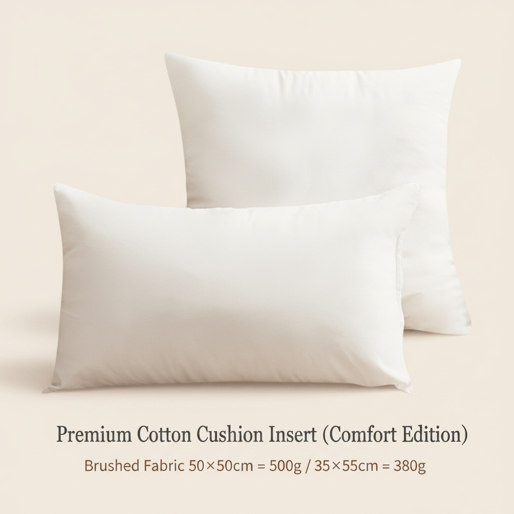 Linen cushion cover back detail — hidden zip and soft linen finish, Japandi home decor