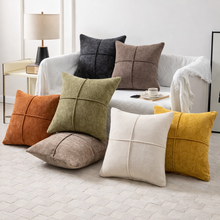 Serene Stitch Cushion Cover detail — stitched panel texture, minimalist cushion cover Australia