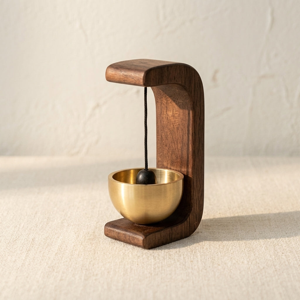 Magnetic Wooden Door Bell — walnut variant product shot